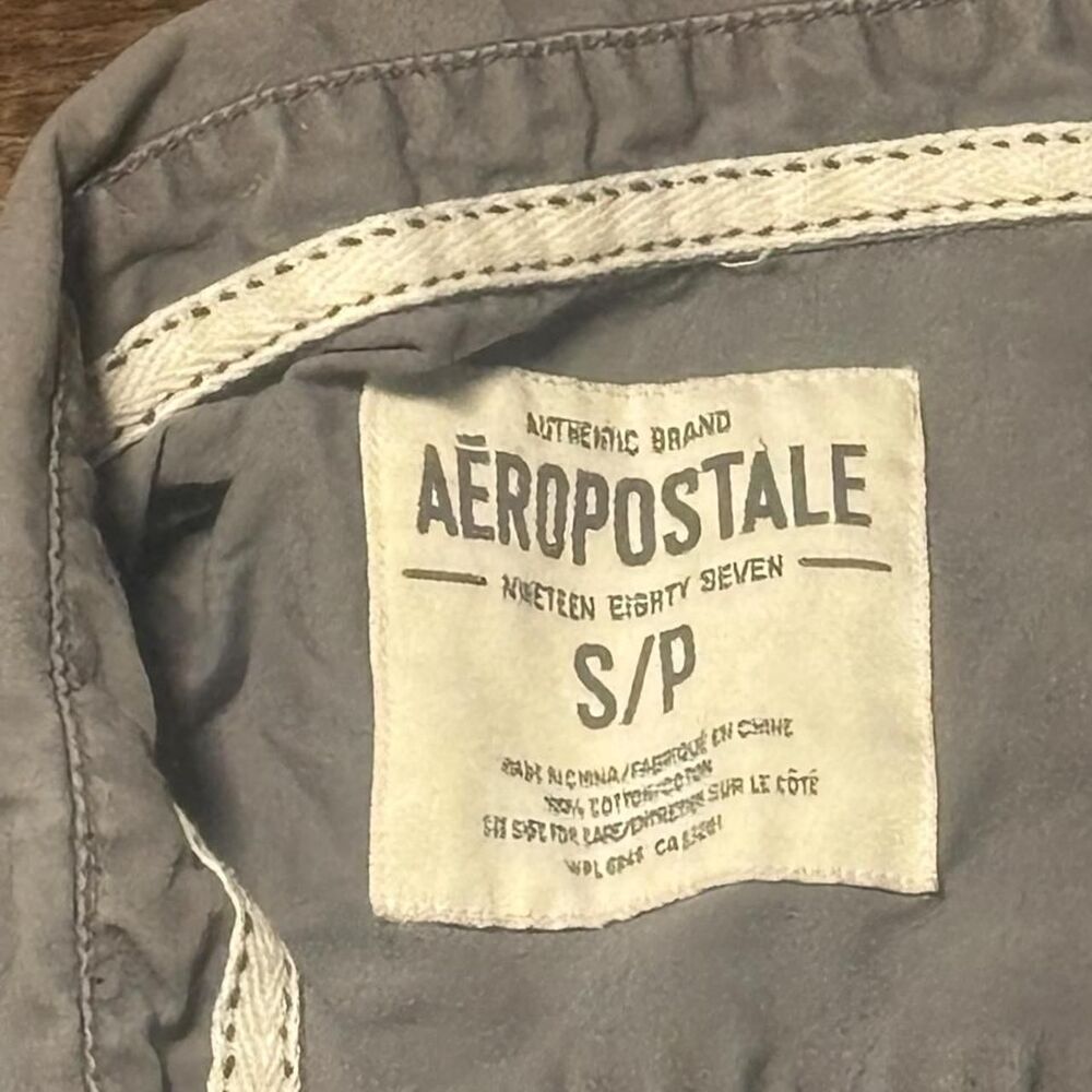 Aeropostale Women's Grey and Blue Shirt - Picture 3 of 7